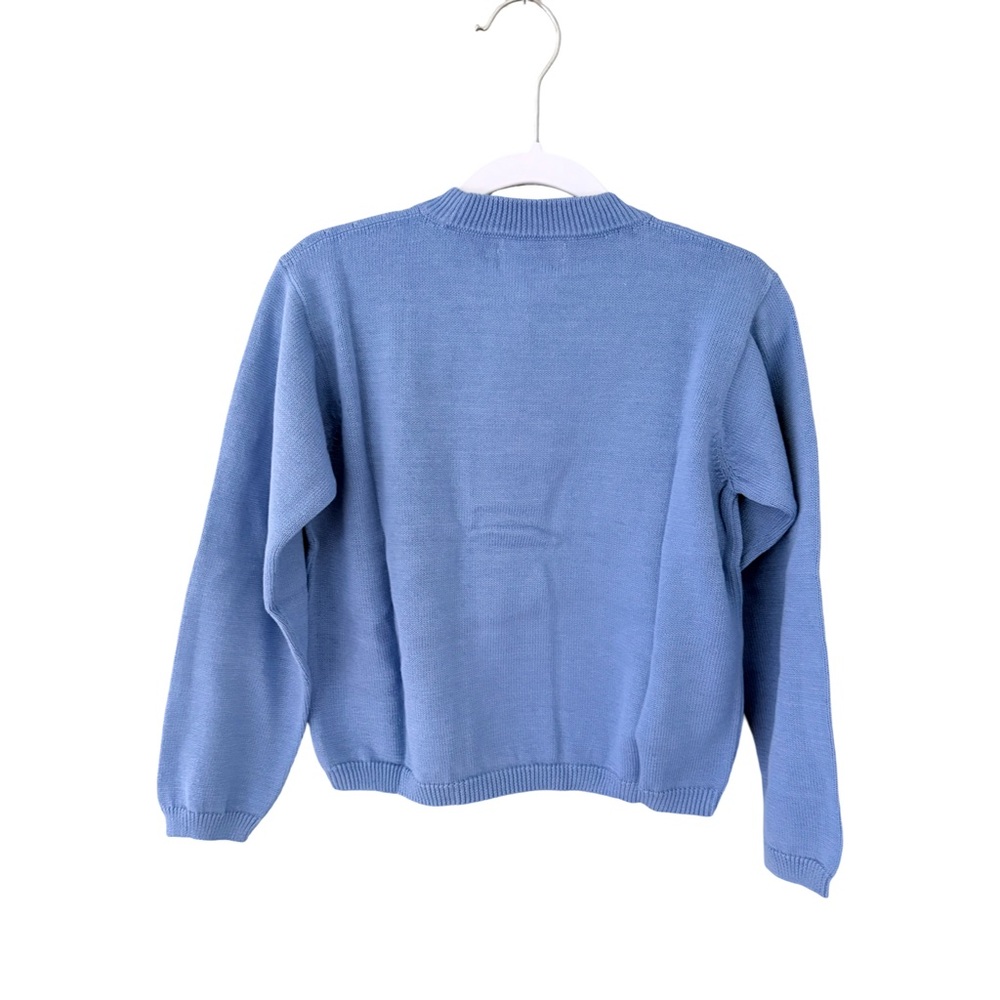 Kids Blue Fisherman Intarsia Sweater - Picture 2 of 5